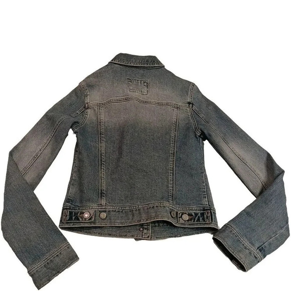 Vintage Y2K Hollister Distressed Wash Denim Button Up Jacket Medium... - Picture 2 of 9